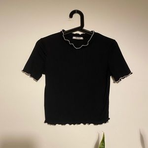 Zara Tee with Lettuce Hem